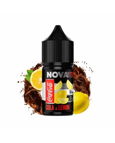 ЖИДКОСТЬ NOVA SALT 30 МЛ 50 МГ "COLA LEMON" СО ВКУСОМ КОЛЫ И ЛИМОНА