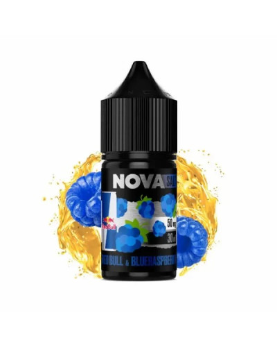 ЖИДКОСТЬ NOVA SALT 30 МЛ 50 МГ "REDBULL BLUERASPBERRY" СО ВКУСОМ ЭНЕРГЕТИКА И ГОЛУБОЙ МАЛИНЫ