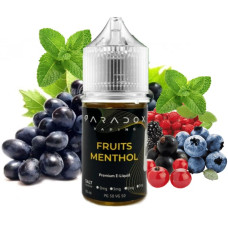 Жидкость для под систем PARADOX Vaping 30 мл 30 мг со вкусом Fruits Menthol (фруктовый ментол)