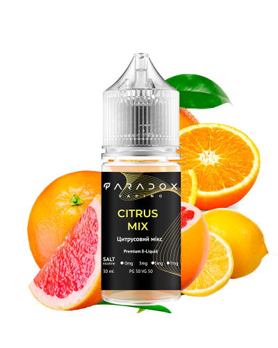 Жидкость для под систем PARADOX Vaping 30 мл 30 мг со вкусом Citrus Mix (цитрус микс)
