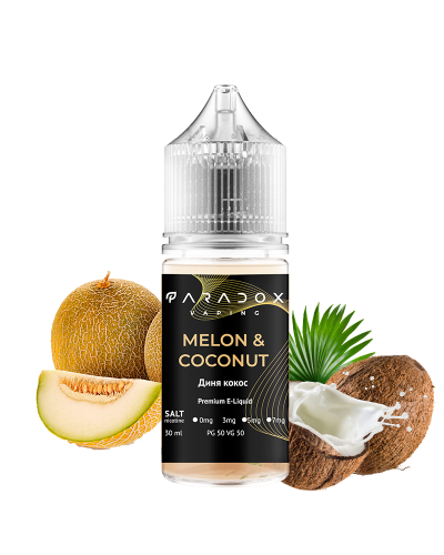 Рідина для под систем PARADOX Vaping 30 мл 30 мг зі смаком Melon Coconut (диня кокос)
