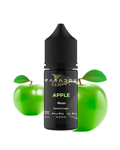 Рідина для под систем PARADOX Vaping 30 мл 50 мг зі смаком Apple (яблуко)