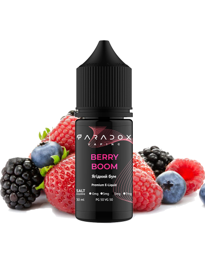 Жидкость для под систем PARADOX Vaping 30 мл 50 мг со вкусом Berry Boom (Ягоды)