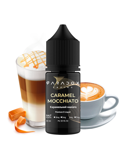 Жидкость для под систем PARADOX Vaping 30 мл 50 мг со вкусом Caramel Mocchiato (Карамельный Макиато)
