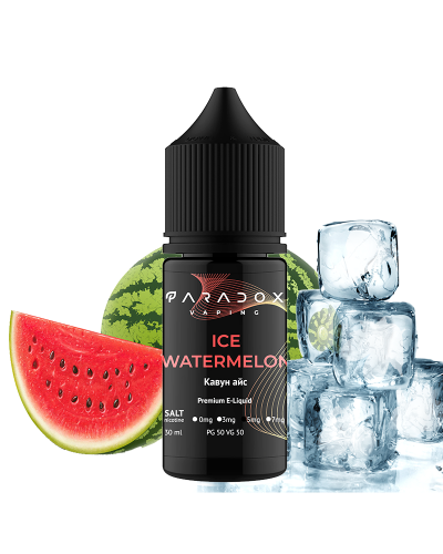 Жидкость для под систем PARADOX Vaping 30 мл 50 мг со вкусом Ice Watermelon (Айс Арбуз)