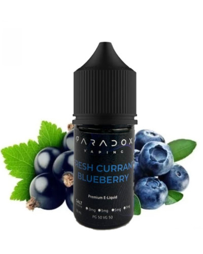Жидкость для под систем PARADOX Vaping 30 мл 50 мг со вкусом Fresh Currant Blueberry (Смотродина Черника)
