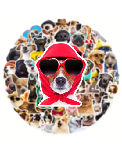 Набор стикеров "Cute Funny Dogs" 50 шт