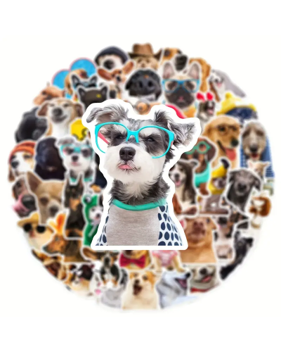 Набор стикеров "Cute Funny Dogs" 50 шт