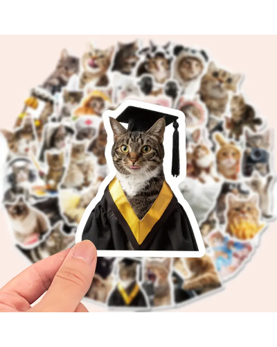 Набор стикеров "Funny Cats" 50 шт