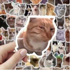 Набор стикеров "Meme Animals" 100 шт