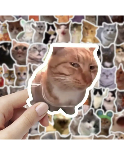 Набор стикеров "Meme Animals" 100 шт