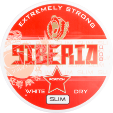 Снюс Siberia -80 Degrees White Dry Slim 43 mg 