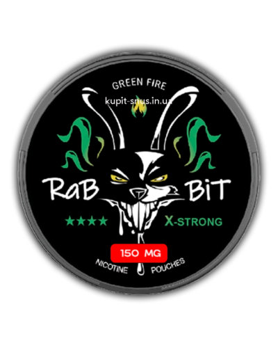 Снюс RABBIT Green Fire 150 mg (Лайм Чили)
