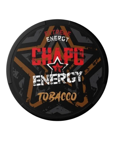 Кофеїновий снюс CHAPO WHITE 150мг Tobacco (тютюн) 20шт