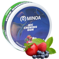 Никотиновые жвачки Minoa Berry (Ягода) 20шт (ник 4 мг)