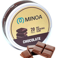 Никотиновые жвачки Minoa Chocolate (Шоколад) 20шт (ник 6 мг)