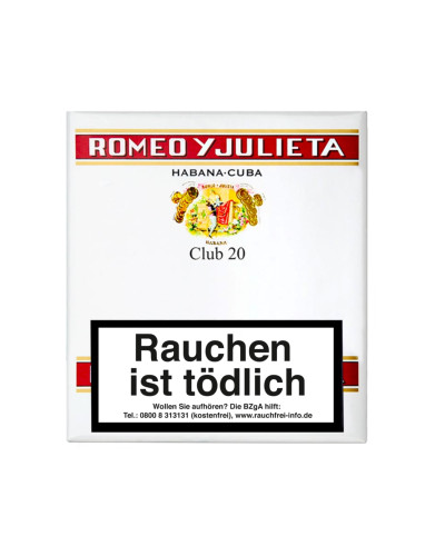 Сигариллы ROMEO Y JULIETA CLUB"20 (Куба) (20 шт)