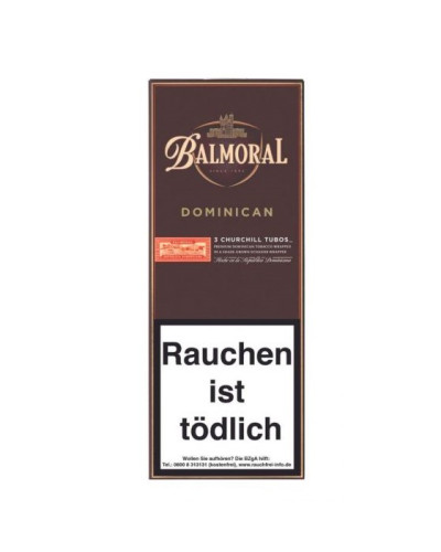 Сигары BALMORAL Churchill Tubos 3 (Доминикана) (3шт)