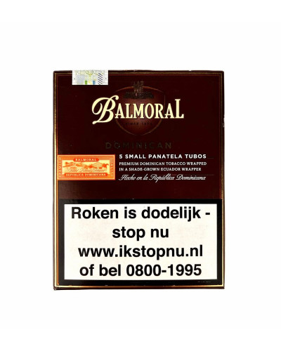 Сигары BALMORAL SMALL PANATELLA Tubos 5 (Доминикана) (5шт)