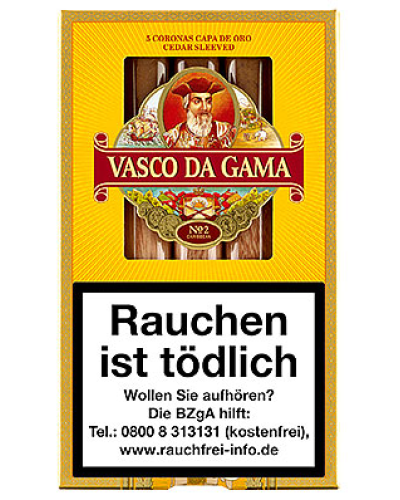 Сигары Vasco Da Gama №2 Caribbean 5 (Доминикана) (5шт)