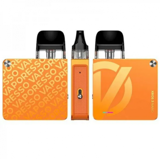 POD СИСТЕМА VAPORESSO XROS 3 NANO KIT "Vital Orange" в оранжевом цвете