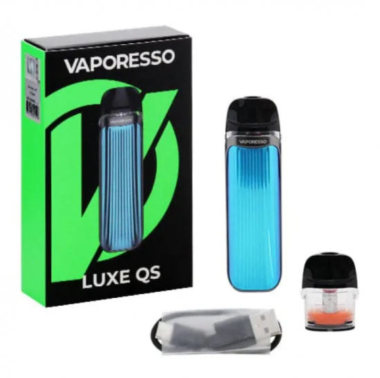 POD СИСТЕМА VAPORESSO LUXE QS POD KIT «SILVER» В СЕРЕБРЯНОМ ЦВЕТЕ