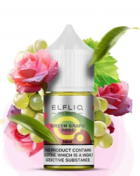 Жидкость ELFLIQ GREEN GRAPE ROSE 30ml (Зеленый виноград с розой)