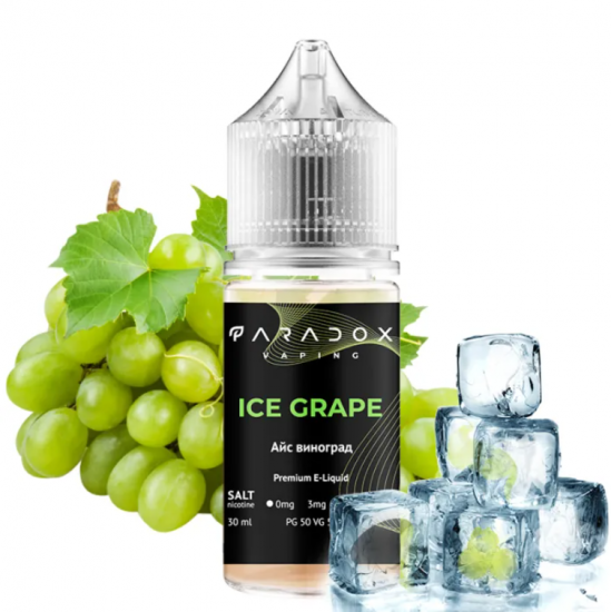 Жидкость для пода PARADOX 30 мл 30 мг со вкусом Ice Grape (Айс Виноград)