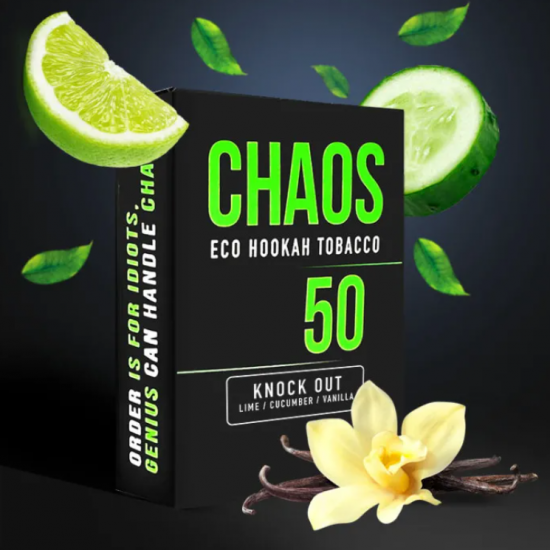 Табак для Кальяна CHAOS 50 гр Knock out (Лайм Огурец Ваниль)