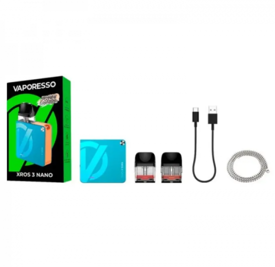 POD СИСТЕМА VAPORESSO XROS 3 NANO KIT "Silver" в серебряном цвете