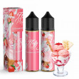 Набор для самозамеса FLUFFY PUFF ORGANIC STRAWBERRY ICE CREAM 60ml (Клубничное мороженное)