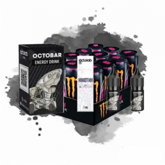 Набор для самозамеса OCTOBAR NFT 10 МЛ 50 МГ ENERGY DRINK СО ВКУСОМ ЭНЕРГЕТИКА