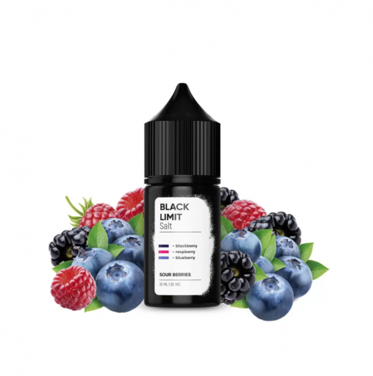 Набор для самозамеса BLACK LIMIT SALT SOUR BERRIES 30ml (Малина Черника Ежевика)