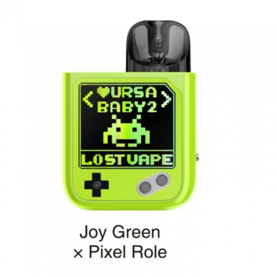 POD СИСТЕМА LOST VAPE URSA BABY 2 «JOY GREEN x PIXEL ROLE»