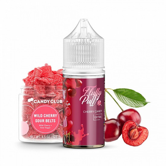 Набор для самозамеса FLUFFY PUFF CHERRY CANDY 30ml 50mg (Вишневые конфеты)