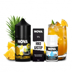 Набор для самозамеса NOVA 30 МЛ 50 МГ PINEAPPLE LEMONAD СО ВКУСОМ АНАНАСОВОГО ЛИМОНАДА