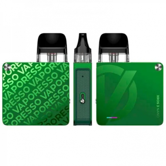 POD СИСТЕМА VAPORESSO XROS 3 NANO KIT "Olive Green" в зеленом цвете