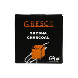 Уголь ореховый GRESCO 1 КГ (64 кубика упаковка) 26 мм