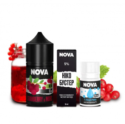 Набор для самозамеса NOVA 30 МЛ 50 МГ CRANBERRY MORS СО ВКУСОМ КЛЮКВЕННОГО МОРСА