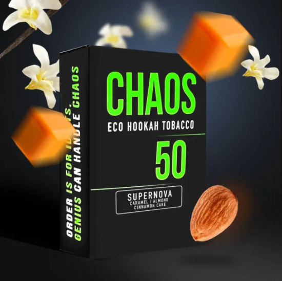 Табак для Кальяна CHAOS 50 гр Supernova (Карамель Торт Миндаль Корица)