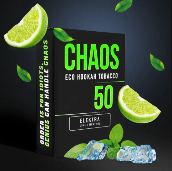 Табак для Кальяна CHAOS 50 гр Elektra (Лайм Ментол)