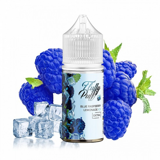 Набор для самозамеса FLUFFY PUFF BLUE RASPBERRY LEMONADE ICE 30ml 50mg (Голубая малина лимонад со льдом)