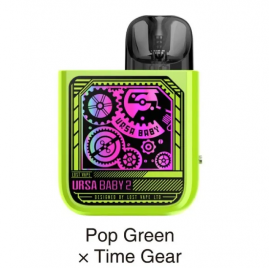 POD СИСТЕМА LOST VAPE URSA BABY 2 «POP GREEN x TIME GEAR»