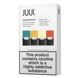 Картридж JUUL 1 (Джул) Starter Pack 18мг (mint, tobacco, creme, mango)