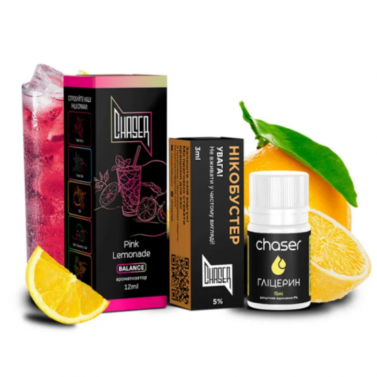 Набор для самозамеса CHASER BLACK 30 МЛ "PINK LEMONADE" со вкусом розового лимонада