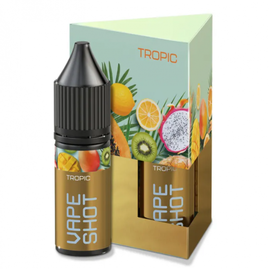 Набор для самозамеса Vape Shot 15 мл 50 мг "Tropic" со вкусом манго киви драгонфрукт