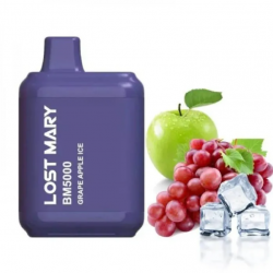 Одноразка LOST MARY BM5000 ЗАТЯЖЕК 5% "GRAPE APPLE ICE" СО ВКУСОМ ВИНОГРАД ЯБЛОКО ЛЕД