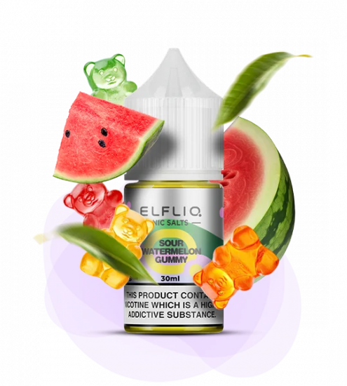 Жидкость ELFLIQ SOUR WATERMELON GUMMY 30ml (Кислые арбузные желейки)