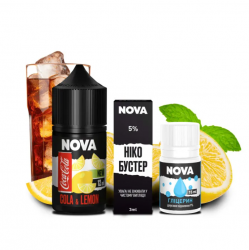 Набор для самозамеса NOVA 30 МЛ 50 МГ COLA LEMON СО ВКУСОМ КОЛЫ И ЛИМОНА