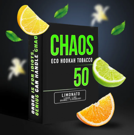 Табак для Кальяна CHAOS 50 гр Limonato (Лимонад Лайм Апельсин Бузина)